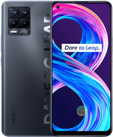 realme 8 back and front