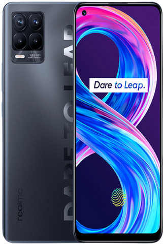 Realme 8 back and front